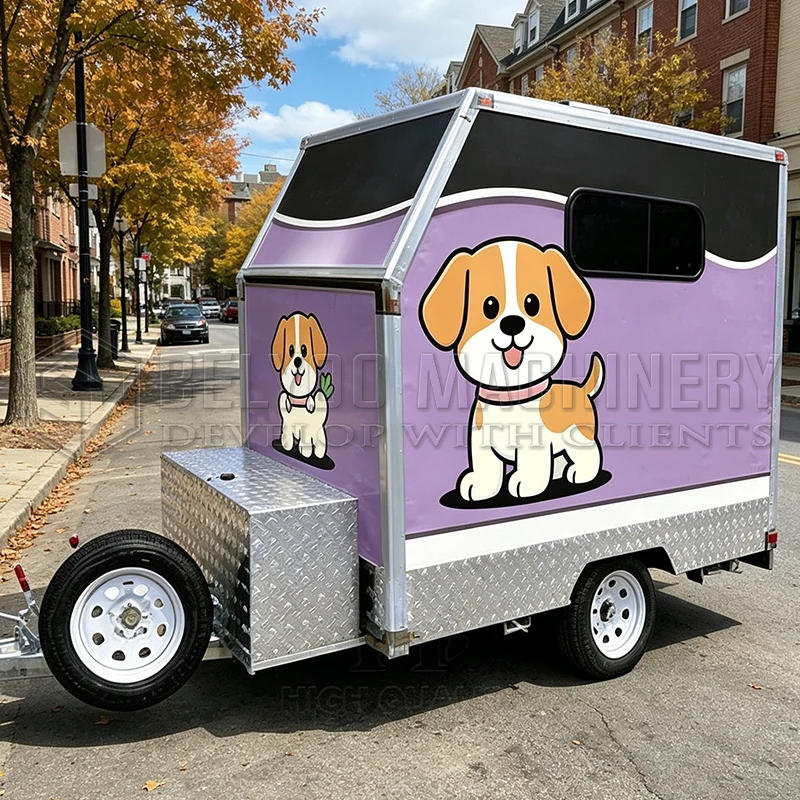 Belyoo Mobile Beauty Pet Trailer Outdoor Cleaning Cat and Dog Pet Customizable Complete Equipment