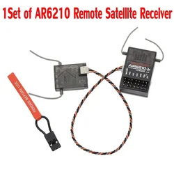 Odbiornik RC DSMX 6 CH AR6210 RX z obsługą satelitarną dla DSM2 SPEKTRUM DX6i DX7 DX8 DX9 JR DSX6 DSX7 DSX8 Nadajnik RC Radio