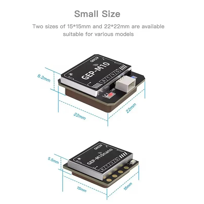 

GEPRC GEP-M10 Series GPS Встроенный флэш-чип QMC5883L магнитометр DPS310 барометр точный и фарад конденсатор для FPV дрона