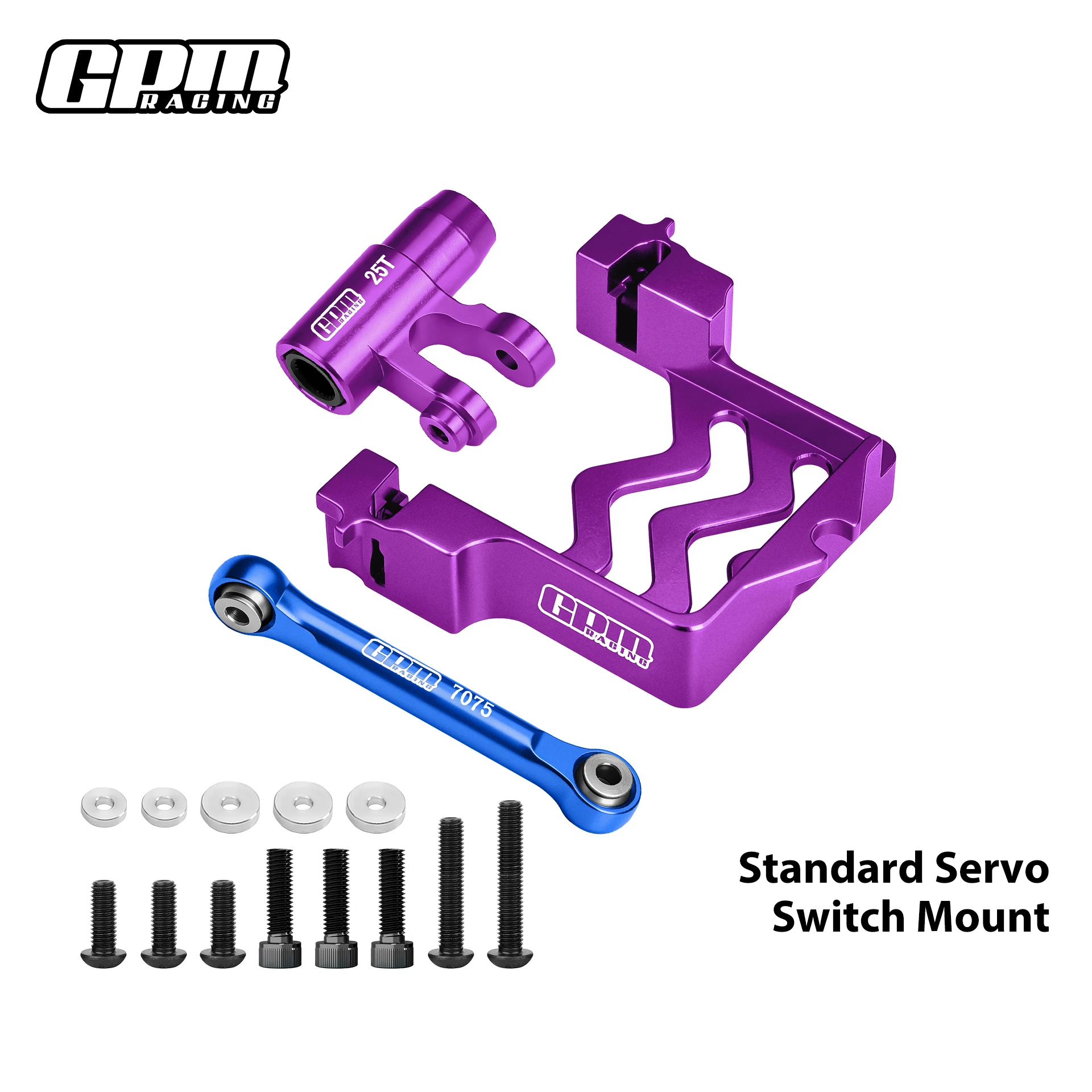 GPM Aluminum Servo Mount +Tie Rod+25T Servo Horn For TRAXXAS 1/5 X-Maxx - view 5