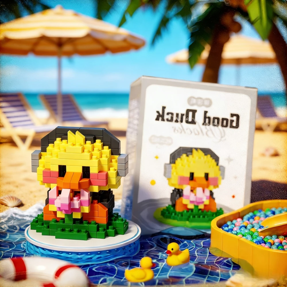 

193 Pcs Music Duck Building Blocks Set - 3D Puzzle DIY STEM Toy for Kids, Home Decor Christmas New year Thanksgiving Gift