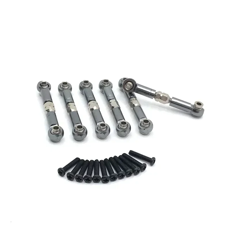 Metal Upgrade Retrofit 6PCS Connecting Rod for HuanSu HS18301 18302 18311 18312 18321 18322 RC Car Parts