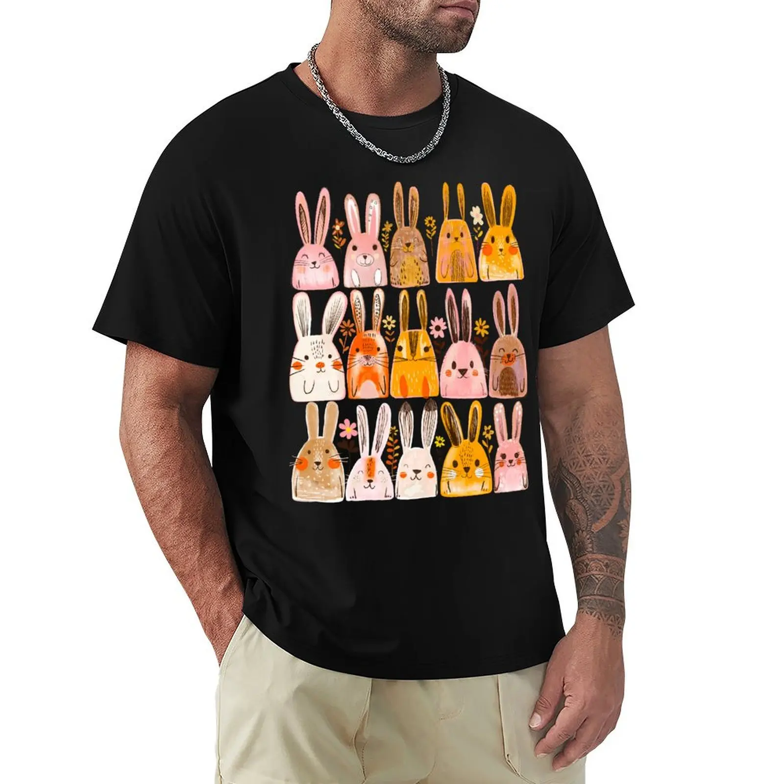 

Pink bunnies T-Shirt Plus Size Lightweight Top