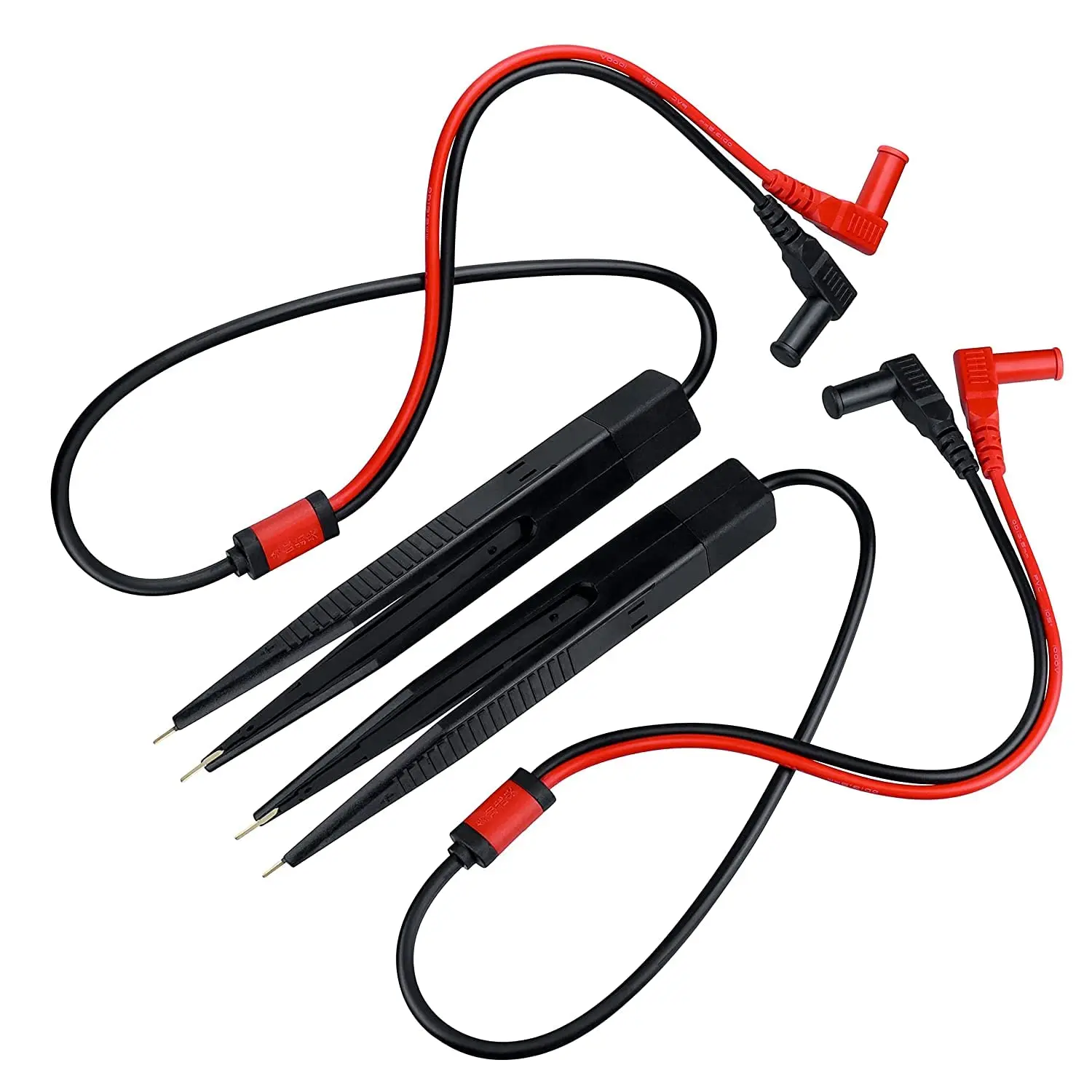 Clip de Test de puce SMD LCR, 2 pièces, Inducteur de capacité, Clip de Test de résistance, sonde de plomb, multimètre, pince à épiler