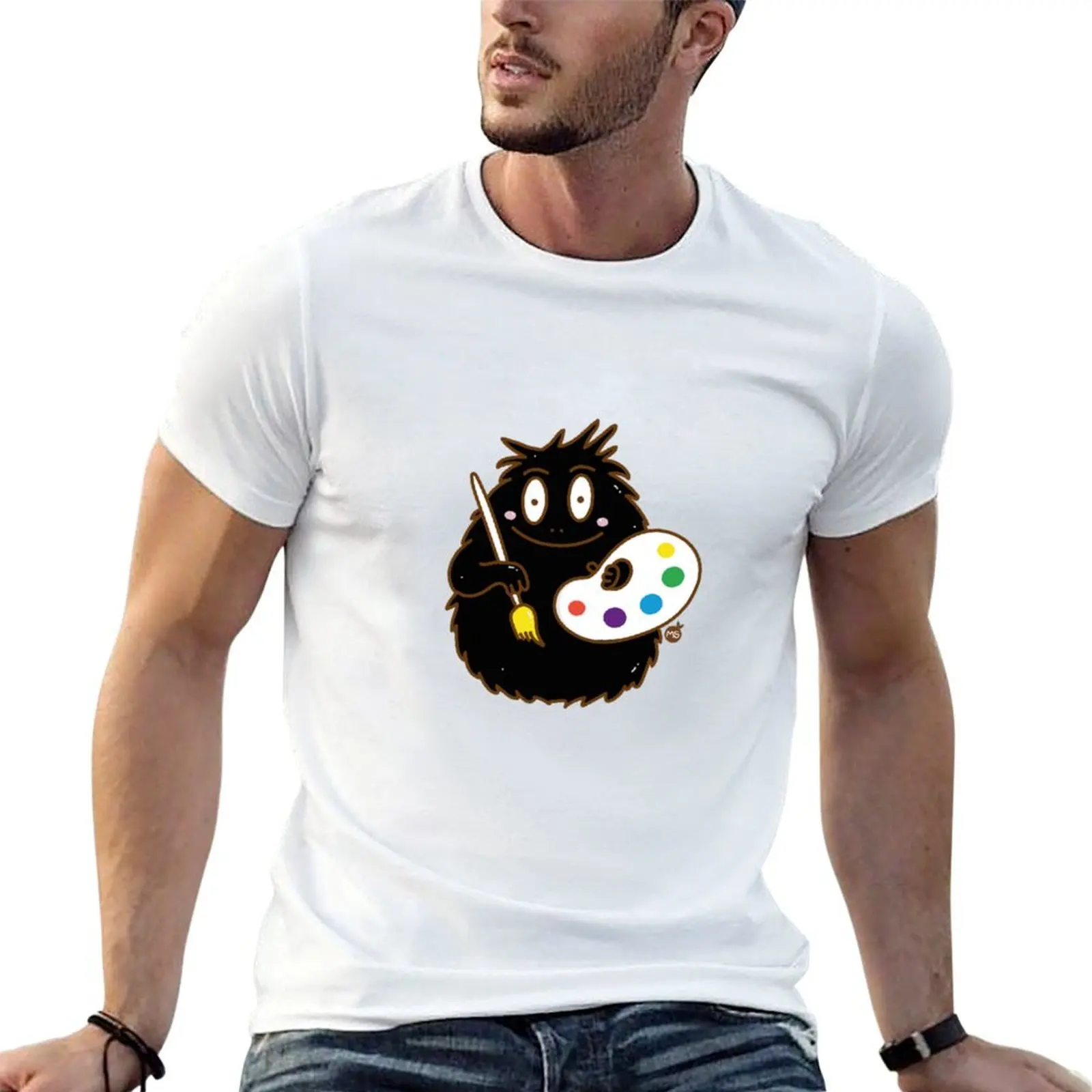 

Белые рубашки для мужчин, мужская футболка с рисунком, набор футболок barbapapa-BarbabelloMS, наклейка