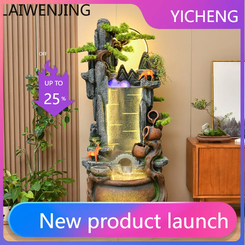 LYY  Wealth-Attracting Feng Shui Wheel Circulating Water Decoration Fish Pond Landscape  Rockery Fountain Floor Ornament