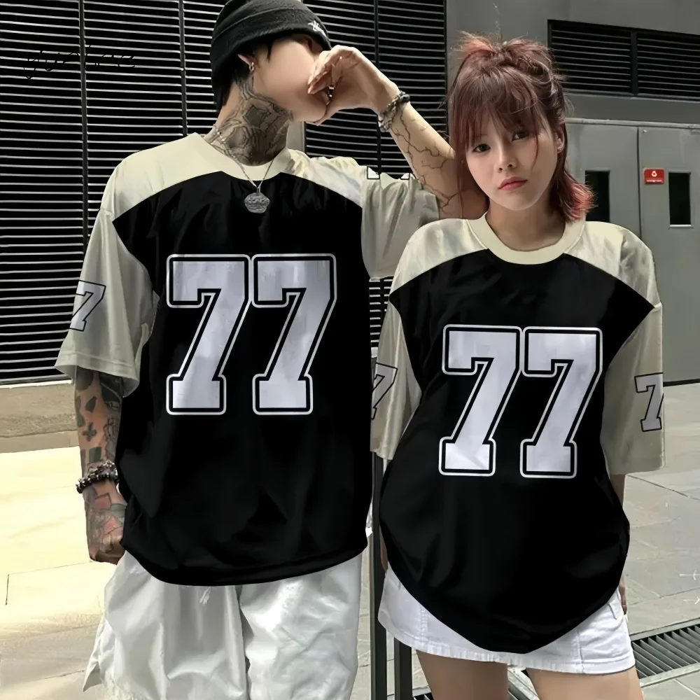 

Fashion Basketball Printed Men's T-Shirt Summer Street Men Top Trend Oversized Men Short Sleeved Loose Round Neck Men's Clothing