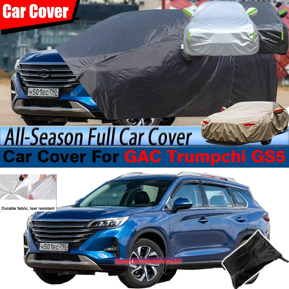 

Full Car Cover Waterproof SUV Outdoor Sun Rain Snow Scratch Resistant Cover Dust Proof For GAC Trumpchi GS5S GS5 Super 2011-2025