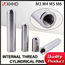 M3 M4 M5 M6 304 Stainless Steel Internal Thread Cylindrical Pins Female Thread Dowel Pin Locating Fixing Lock Pins Length10-60mm