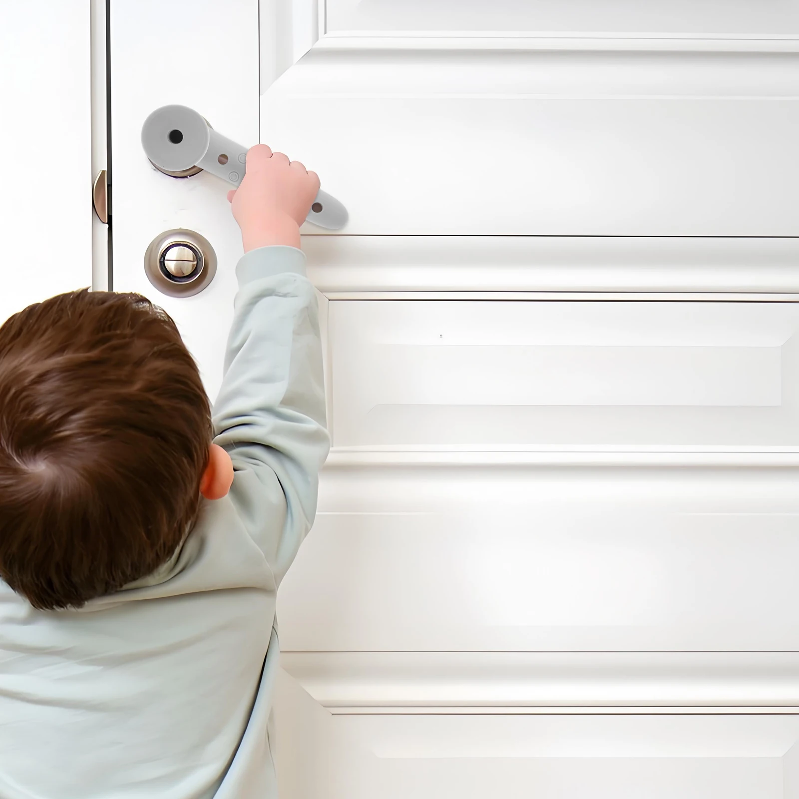 

4Pcs Silicone Door Handle Covers Heavy Duty Wall Protection Sleeve Anti for Home Office Nursery Anti Collision Door