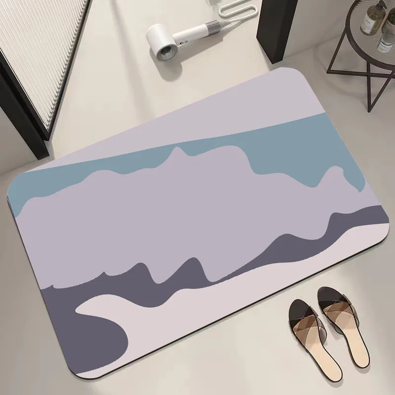 

Minimal Impression Diatom Mud Floor Mat Absorbent Bathroom Non-Slip Quick-Drying Floor Mat Toilet Mat At The Entrance