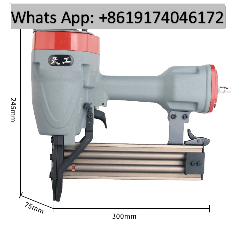 ST50L pneumatic steel nail gun 3.8cm super long nozzle woodworking decoration ceiling keel edge bone fixation