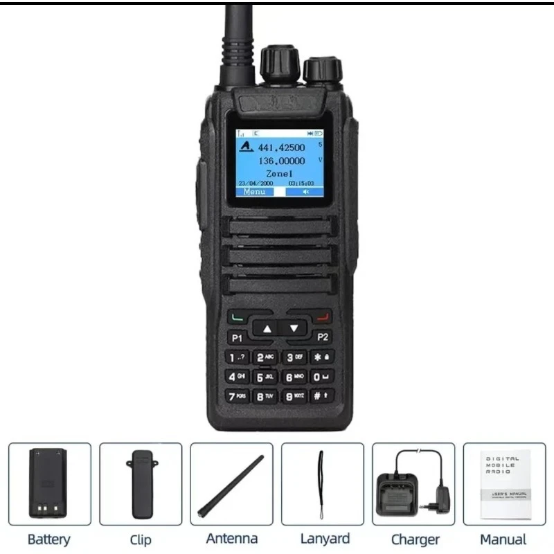 Walkie Talkie For Baofeng DMR DM-1701 Digital Dual Mode Analog Two Way Radio Open GD77 Dual Time Slot Tier 1+2 Ham Radio DR 1801 view 6
