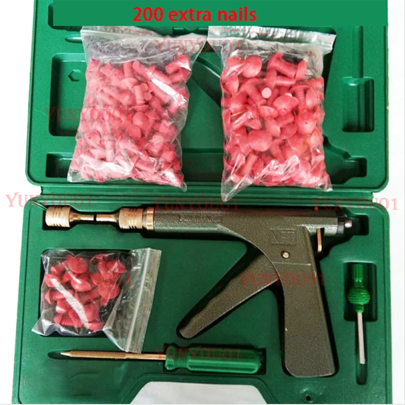 Tire Repair Without Camera for Bicycle, Puncture Cap for Garage, Motorcycle, Vacuum Tire Repair Gun, Car Tire Block Air Leak Kit