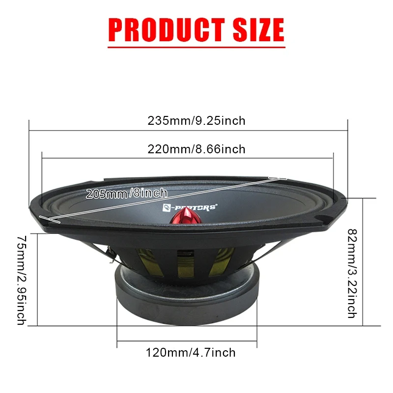 1 قطعة 6x9 بوصة مكبرات صوت للسيارة 1200 واط منتصف المدى العالمي السيارات الصوت الموسيقى مضخم صوت ستيريو المغناطيسي سيارة HiFi مكبر صوت محوري