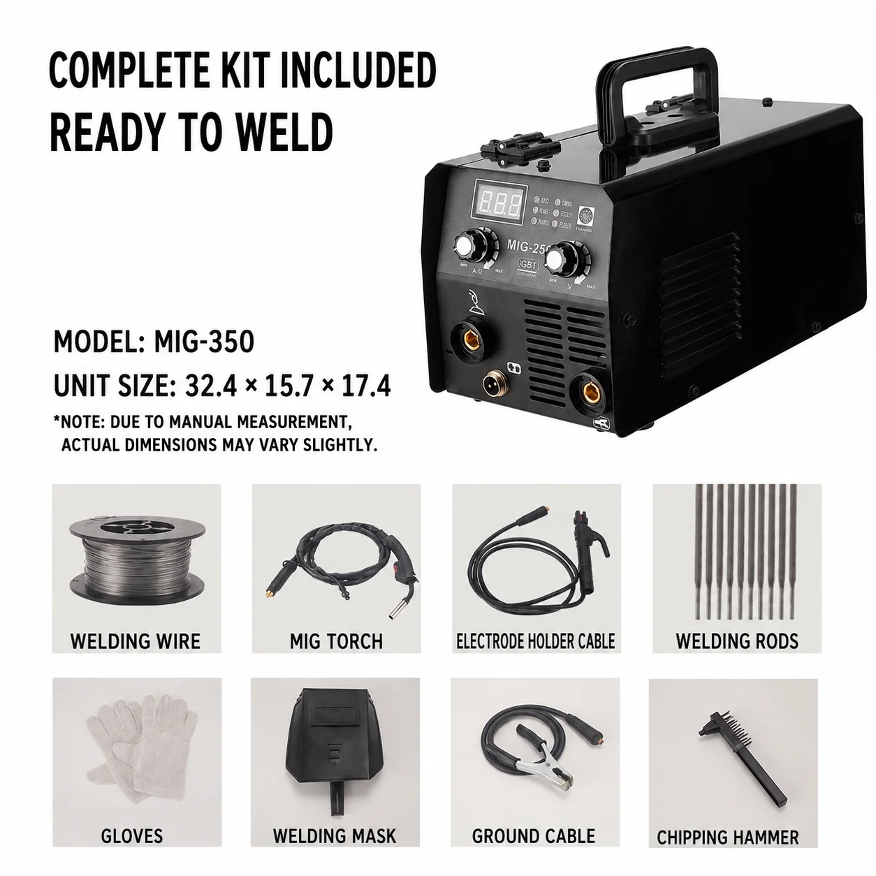2 in 1 MIG MMA Welder 220V IGBT Inverter Welding Multipurpose Machine Gas Gasless Flux Core 20-120A DIY Tools Built-in Wire Feed view 3