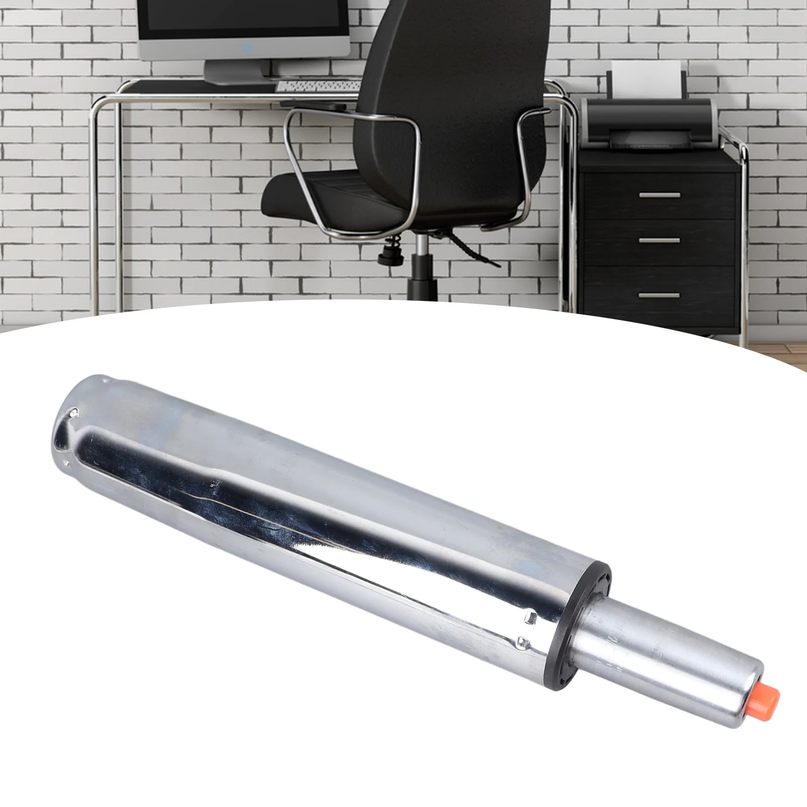 

Chair Cylicder Replacement Easy Installation Chair Gas Lift Cylinder Simple Adjustment 24cm Stainless Steel for Swivel Chair