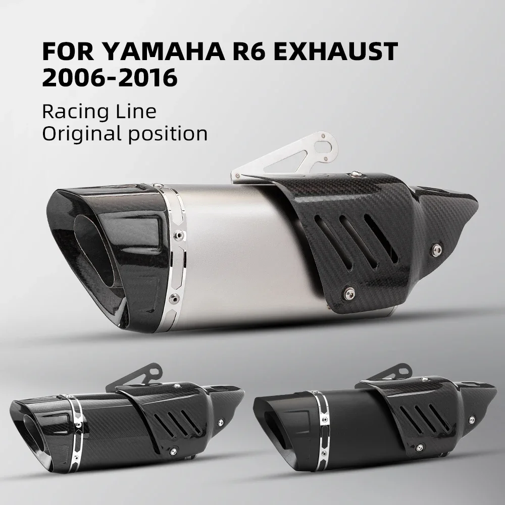 

Factory Hot Selling 51mm Universal Motorcycle Exhaust Pipe R1 R3 R6 Ninja400 250 R15 Suitable For M1 Exhaust Pipe Imitation Carb