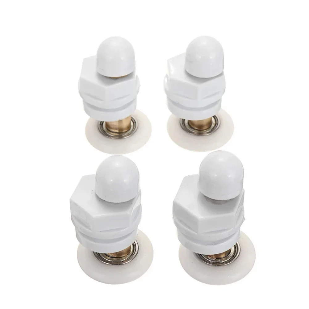 

4 шт. ролики для душевой двери 19/23/25/27/29 мм, прочные комнаты, кабины, шкив, ролик для душевой комнаты/направляющие/колеса для стеклянных дверей 4-8 мм