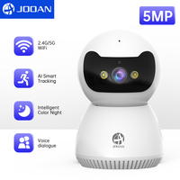 Jooan 5MP PTZ IP Camera 5G WIFI Wireless Security Camera Home Indoor AI Tracking Baby Pet Care