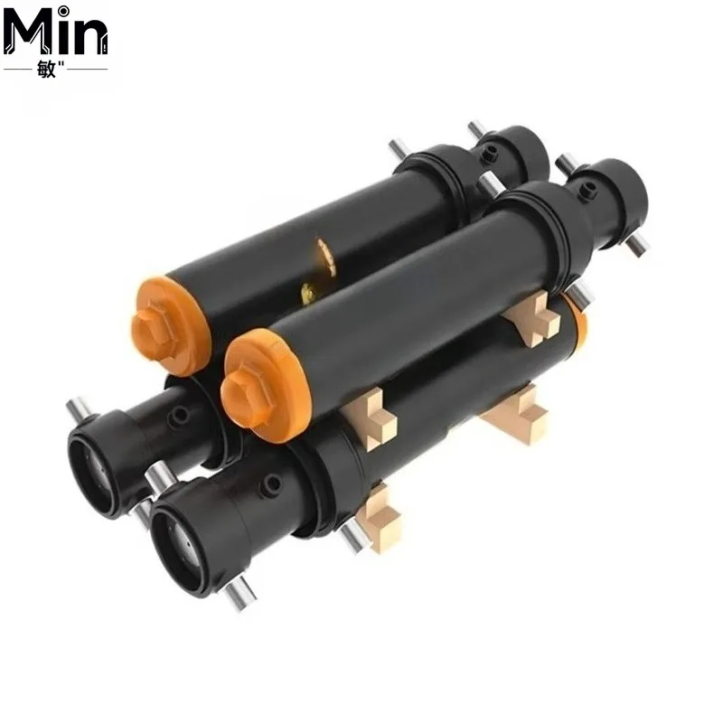 60 Ton Double Acting Hollow Plunger Hydraulic Cylinder Jack Ram 650psi 100-200mm Stroke for Lifting