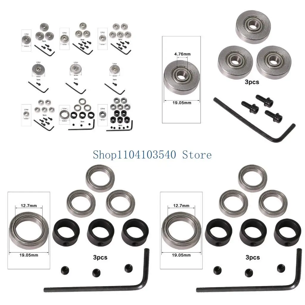 

02DC Durable Steel Bearings Accessories Fits for Milling Cutter Heads and Shank Carpentry Tool