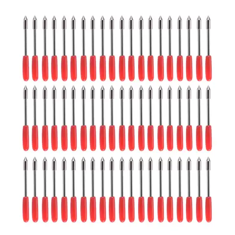 그래프텍 CB09U CB09 실루엣 카메오 커팅 나이프 크리컷 메이커용 플로터 블레이드, 45 도 비닐 커터, 50 개