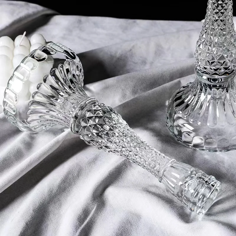 WATERFORD CRYSTAL SEA JEWEL/ SEAHORSE CANDLESTICKS