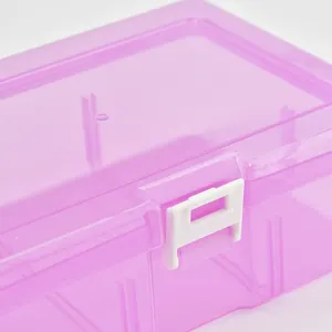 Hộp lưu trữ nhựa trong suốt, phù hợp cho đồ trang sức, phụ kiện phần cứng, vật phẩm nhỏ, thủ công DIY, mỹ phẩm 8 Nhà tổ chức nhựa mini bán hàng chính - 5