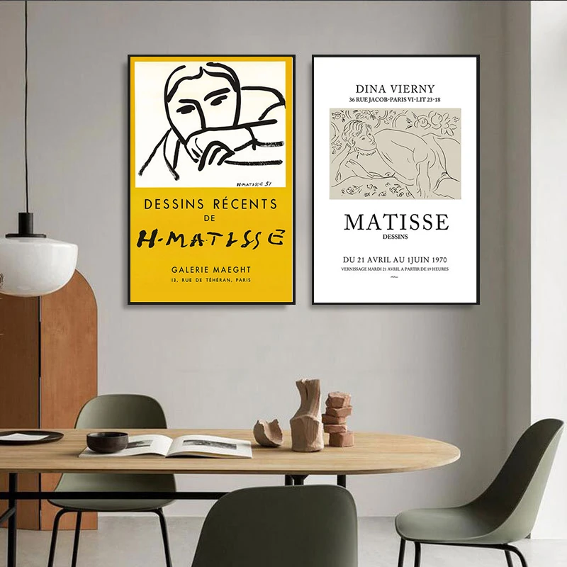 

Matisse Fauvism Canvas Paintings Posters Prints Abstract Women in Purple Coat Wall Art Picture for Living Room Home Decoration