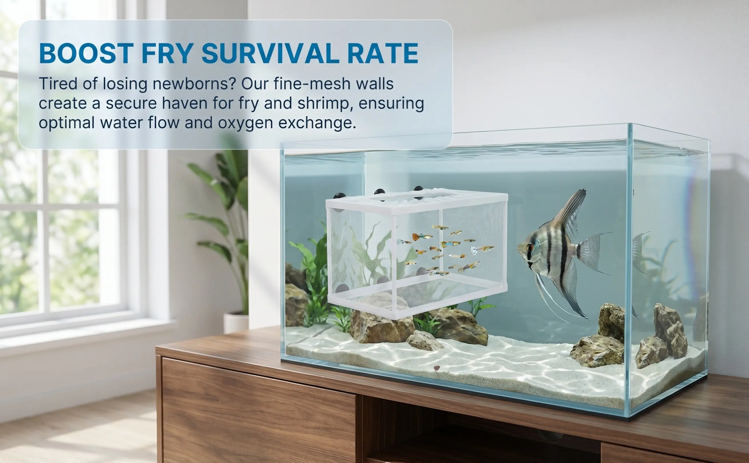 Aquarium Fish Net Small - Large Fish Net Hatchery Incubator for