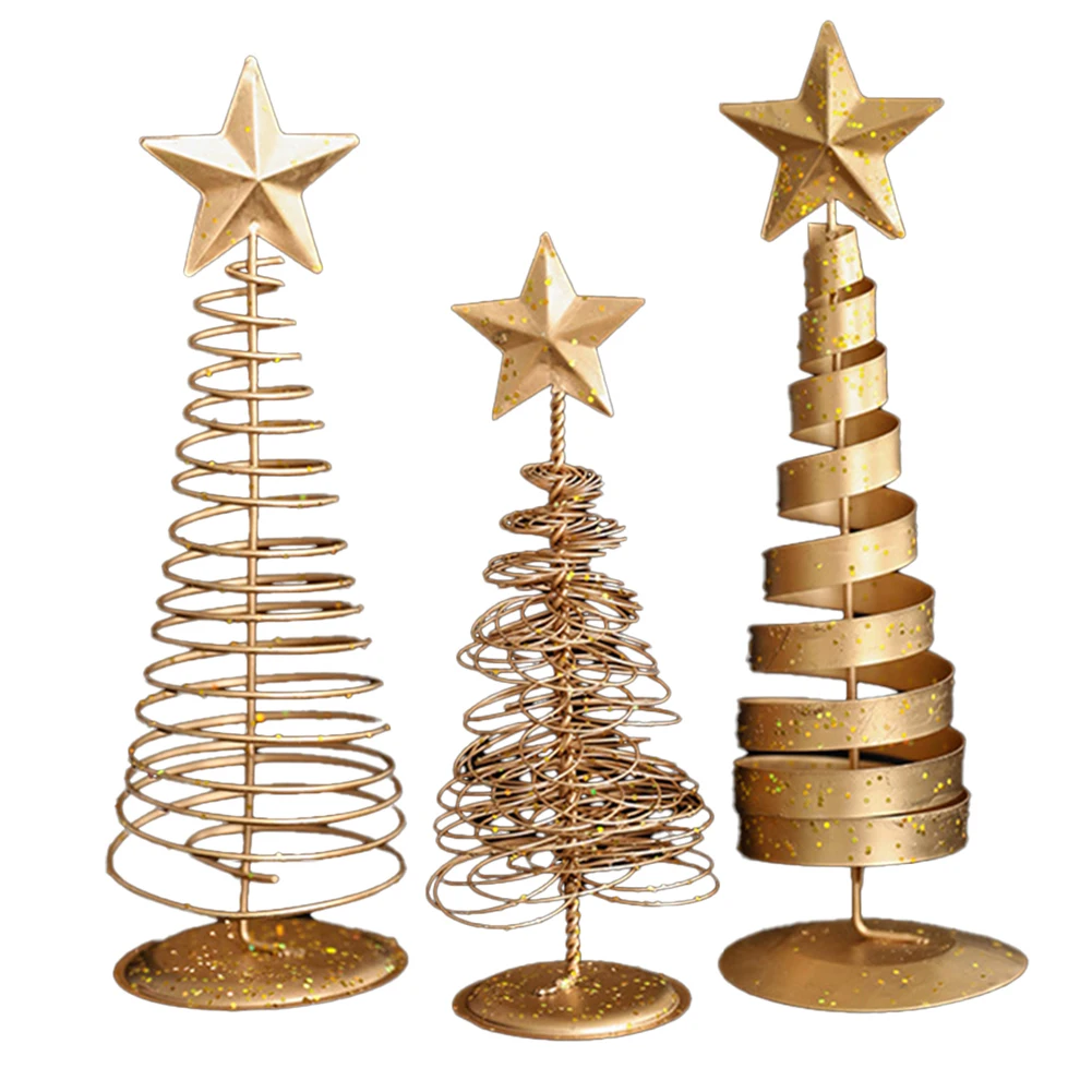 

Christmas Tree Decoration Ornament Ornament Gold Holiday Decor Christmas Tree Topper Easy Installation Tree Topper