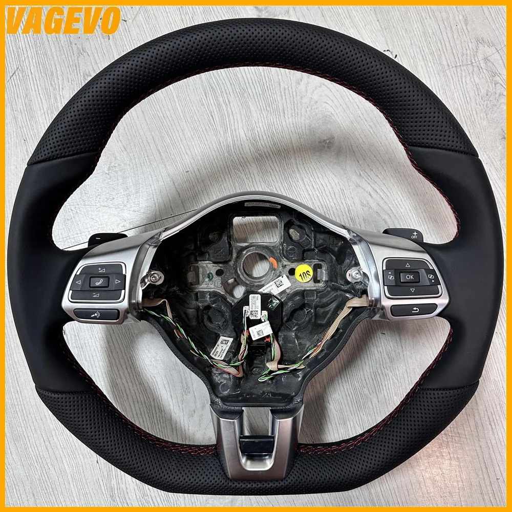 

For VW Golf 6 GTI GTD R 2009-2013 Polo GTI Tiguan Passat R-Line multifunctional steering wheel with shift paddles