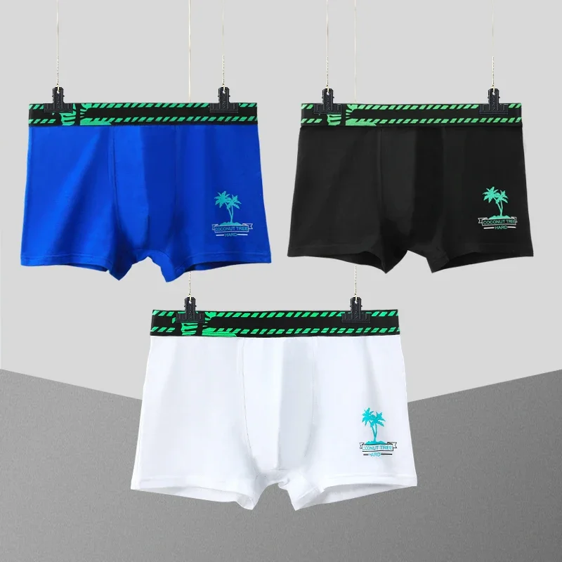 

5PCS Modal sportswear men's underwear, breathable underpants, trendy and individualistic, flat-angle cuffs for men