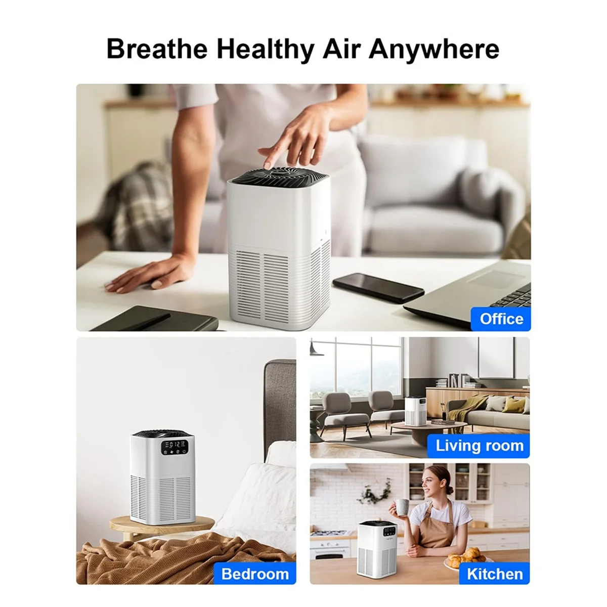 

B43C Air Purifiers for Home - with Aromatherapy Diffusion Function for Pet Dander, Smoke, Dust, Pollen, and Odor Eu Plug