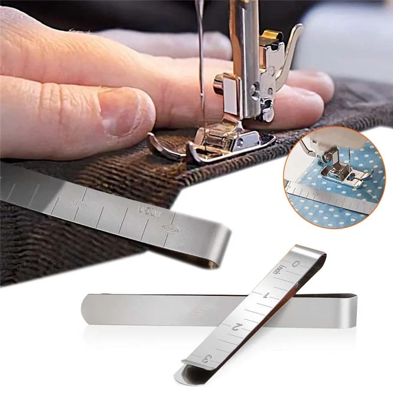 READY STOCK Stainless Steel Hemming Clip / Measurement Ruler Sewing Quilting Clips JRC