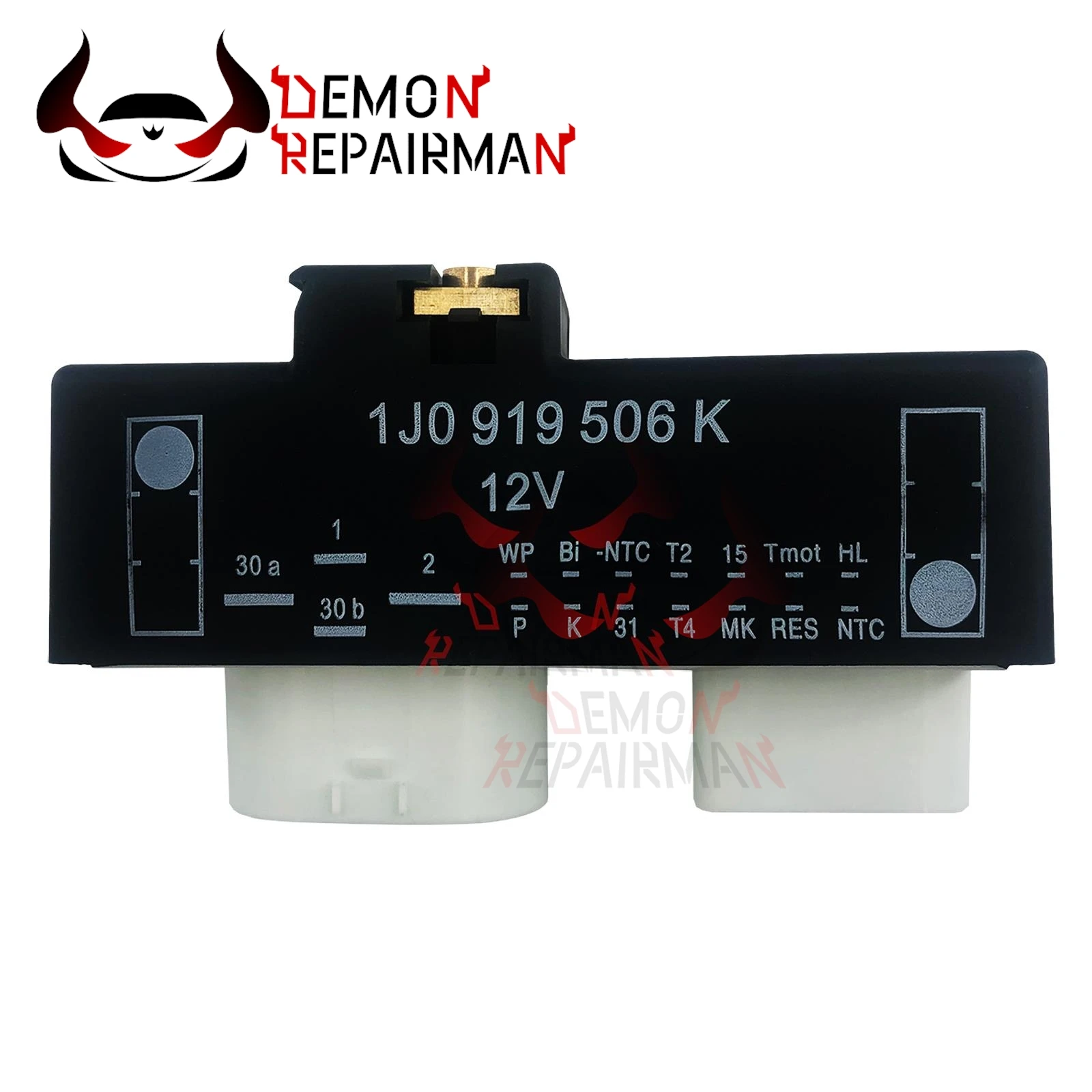 Picture 3: 1J0919506K Cooling Fan Relay Radiator SE0027 Radiator Fan Control Unit Module for SEAT AROSA 1.4L LEON 1.8L 1.9L VW POLO 1.4L