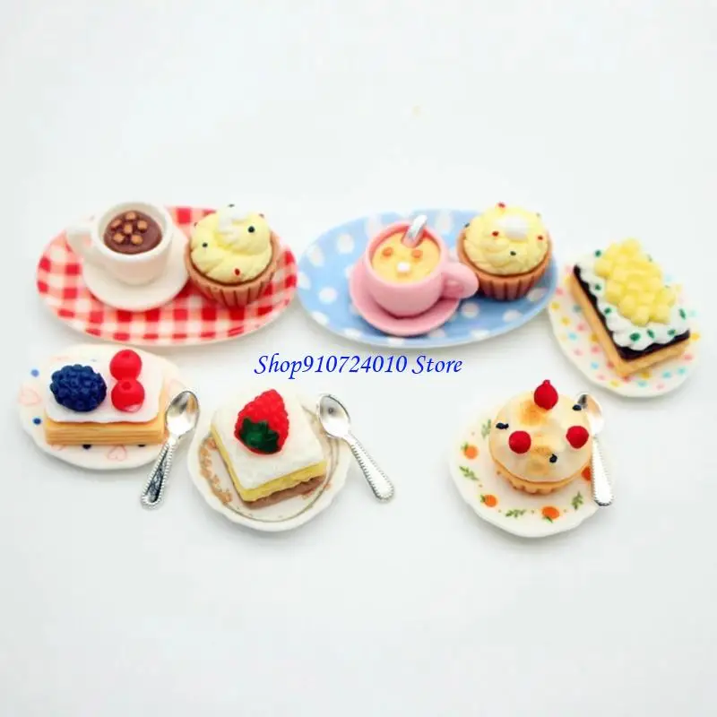 

77HD Коллекционное мини -десертное украшение для кукол мебели и творческие дисплеи