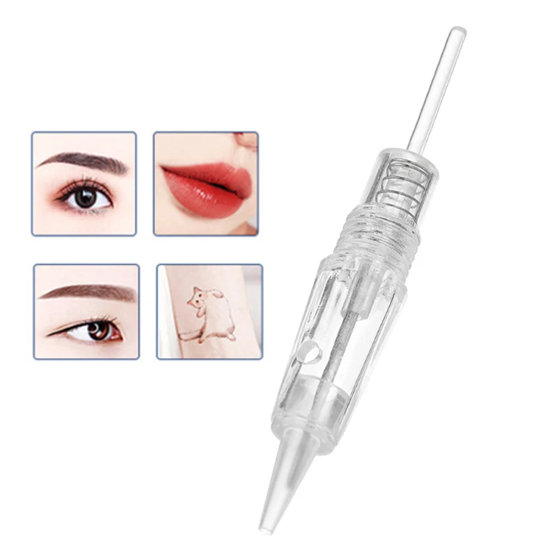 

10pcs Microblading Cartridge Needle for Charmant Permanent Makeup Machine Micropigmentation Device 8mm Screw Eyebrow Tattoo Pen