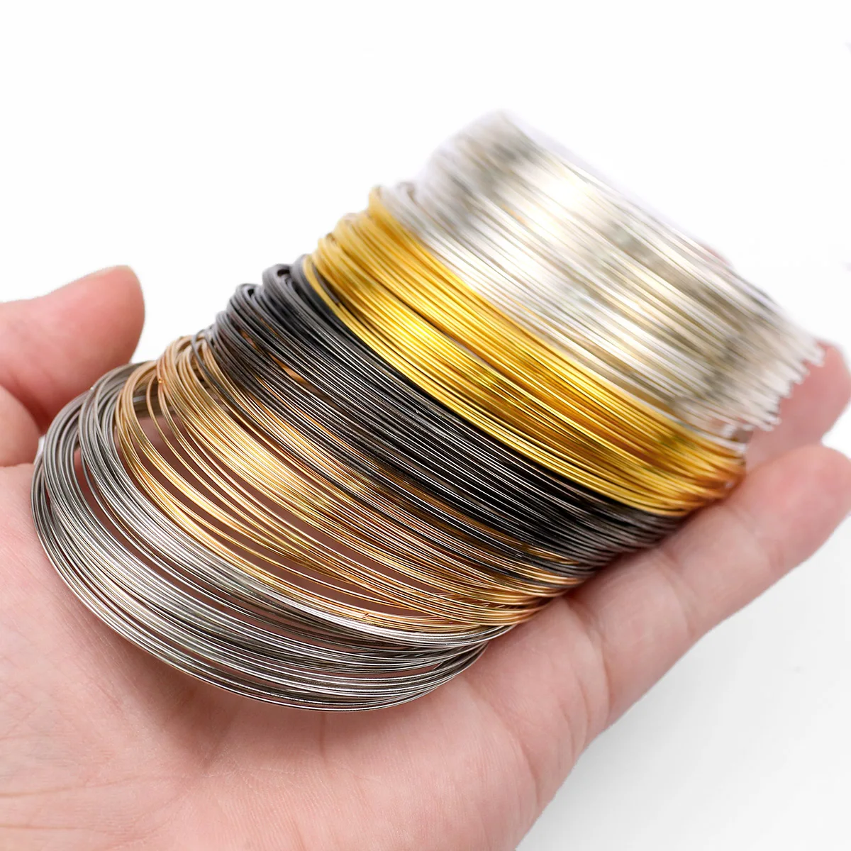 

50Loops/Lot 0.6mm Memory Steel Wire For Jewelry Making Supplies Necklace Bracelet Chain Handmade DIY Findings Accessories
