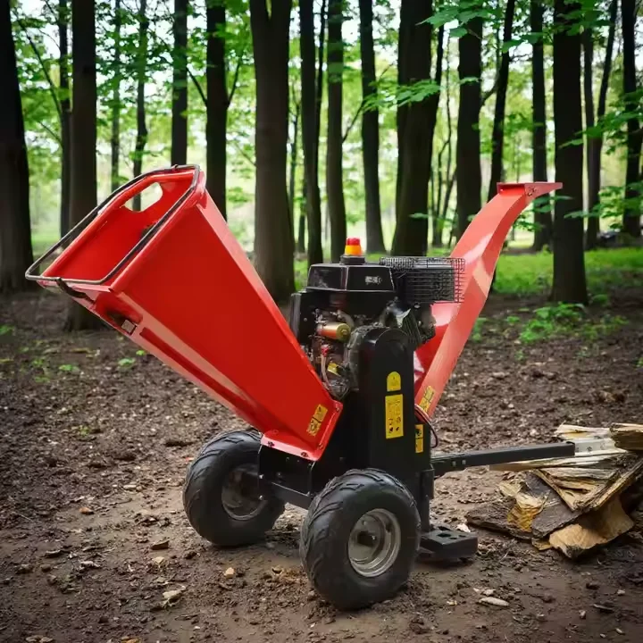 Large 4 Inch Heavy Duty Pto Hitch Wood Shredder Machine Chipper Machine Diesel With Best Price Wheels
