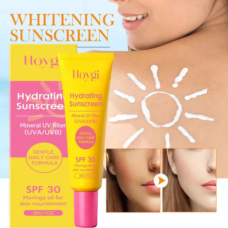 Facial Body Sunscreen Waterproof SPF 30+UV Sun Cream Sunblock Skin Protective Cream Anti Sun Facial Seaside Protection Cream