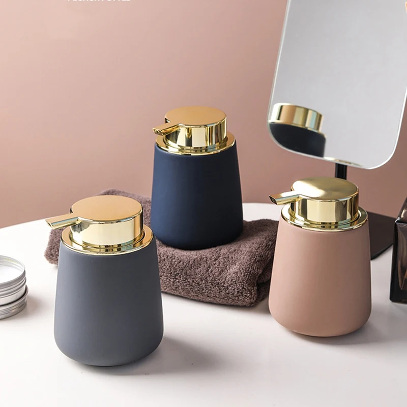 زجاجة يد من السيراميك للحمام ، جل الاستحمام ، ملحقات الحمام