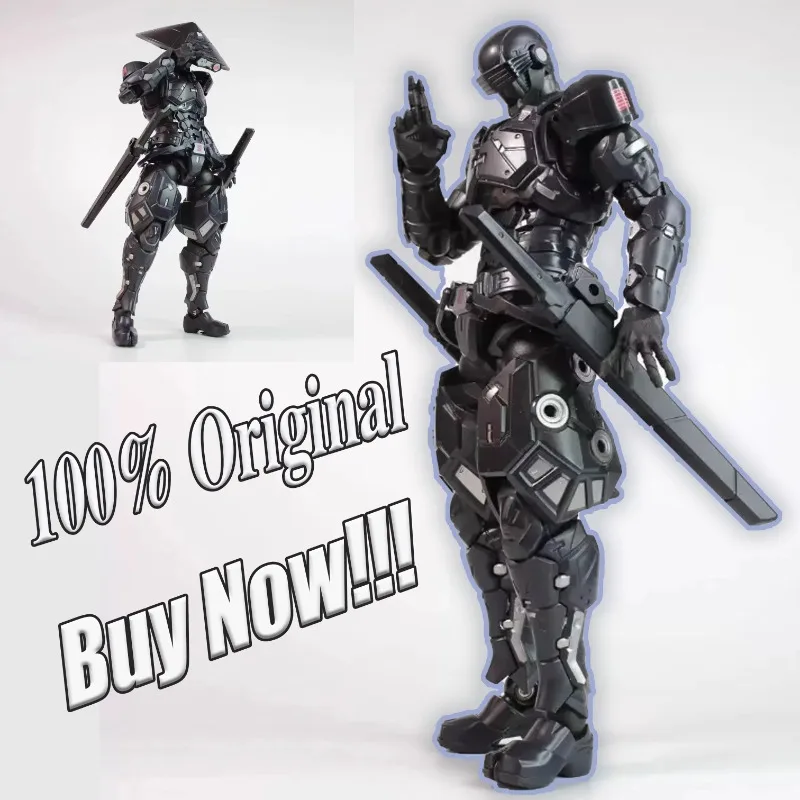 

22cm Anime Black Warrior Action Figure Cool Snake Eye SC001 Sword Movable Model Anime Figurine for Kid Collection Toys Gifts