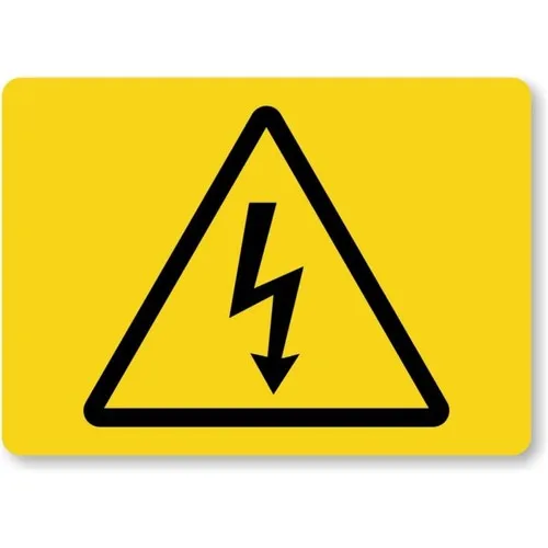 SJKY Electric High Voltage Warning Aluminum Weatherproof Sign b01365