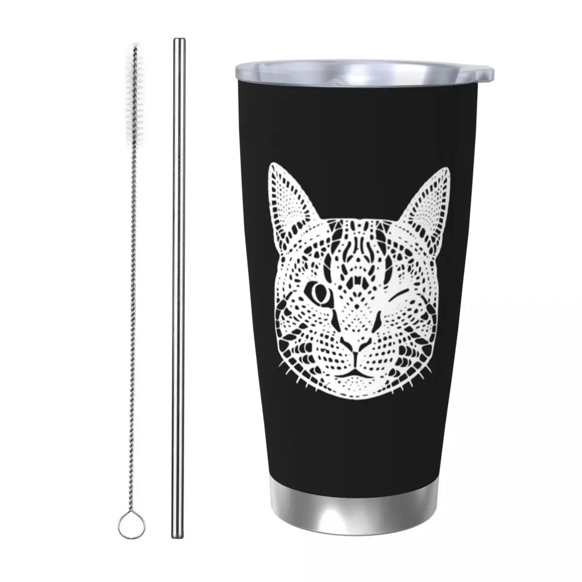 

Baby Lasagna Cat Stainless Steel Tumbler Vacuum Insulated Mug Thermal Cold Cups Straw With Lid 20oz