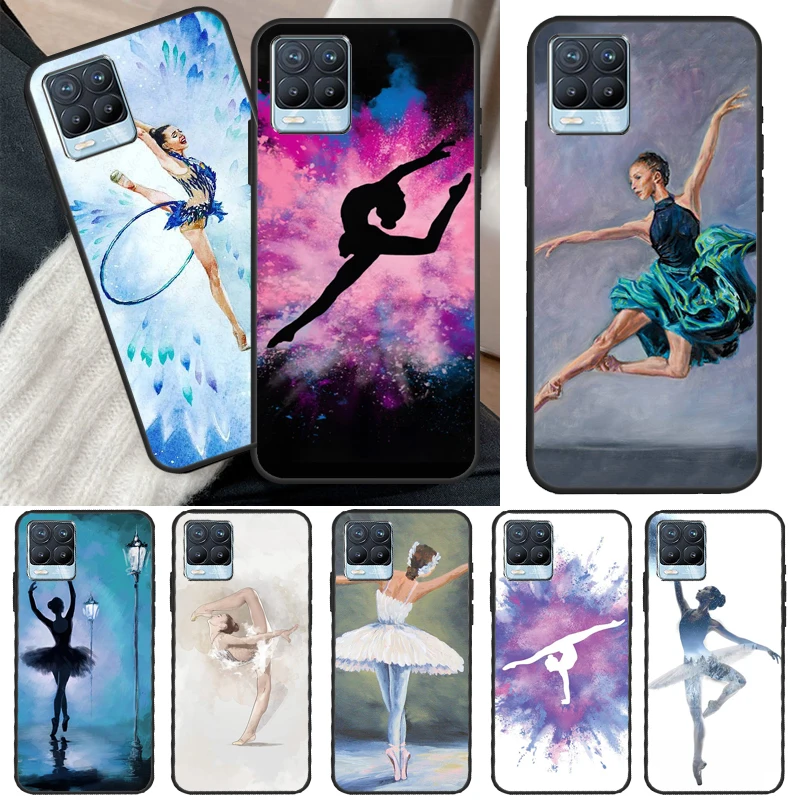 Gymnastics Oil Painting For Realme 8 9 Pro Plus GT Neo 2 GT Master 9i 8i Phone Case For OnePlus 9 10 Pro 9R Nord2