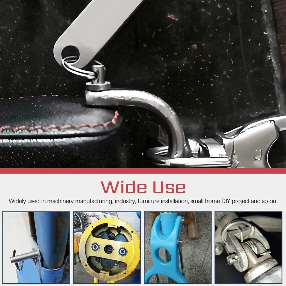 

Набор из 96 штифтов из нержавеющей стали M3 M5 с плоской головкой и отверстием для машин, мебели и DIY-проектов