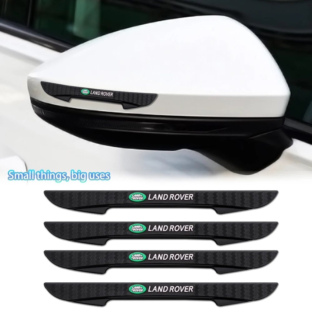 4Pcs Car Emblem Door Edge Anti-Collision Bumper Strip Protection Sticker Decoration For Land Rover Range Anti-Collision Sticker