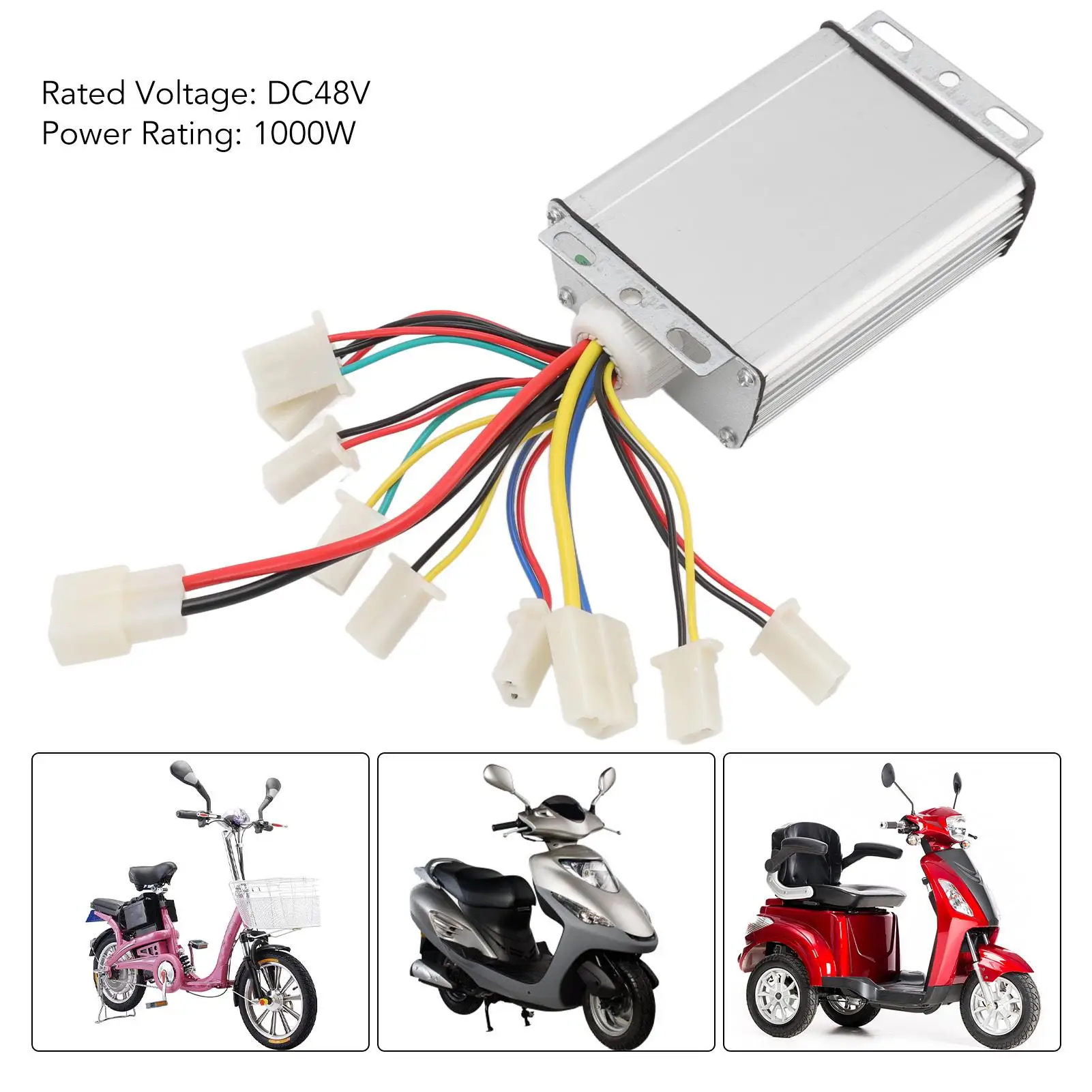 Brush Motor Control Box Good Heat Dissipation Brush Motor Speed Controller with Turn Handle for electric Bicycle